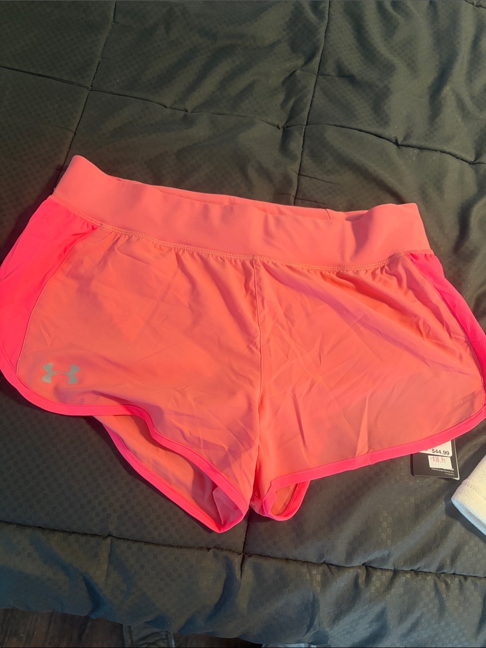 Under Armour Neon Pink Athletic Running Shorts